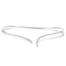 Asymmetrical 14K White Gold Open Diamond Collar Necklace - 1 ct