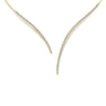 Asymmetrical 14K Yellow Gold Open Diamond Collar Necklace - 1 ct