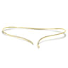 Asymmetrical 14K Yellow Gold Open Diamond Collar Necklace - 1 ct