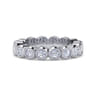 Eternity Band Wedding Ring in 14k White Gold with Round Natural Diamond at Gabriel & Co.