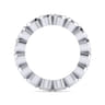 Eternity Band Wedding Ring in 14k White Gold with Round Natural Diamond at Gabriel & Co.