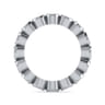 Eternity Band Wedding Ring in 14k White Gold with Round Natural Diamond at Gabriel & Co.
