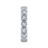Eternity Band Wedding Ring in 14k White Gold with Round Natural Diamond at Gabriel & Co.