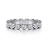 Eternity Band Wedding Ring in 14k White Gold with Round Natural Diamond at Gabriel & Co.
