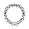 Eternity Band Wedding Ring in 14k White Gold with Round Natural Diamond at Gabriel & Co.