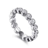 Eternity Band Wedding Ring in 14k White Gold with Round Natural Diamond at Gabriel & Co.