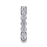 Eternity Band Wedding Ring in 14k White Gold with Round Natural Diamond at Gabriel & Co.