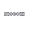 Eternity Band Wedding Ring in 14k White Gold with Round Natural Diamond at Gabriel & Co.
