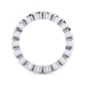 Eternity Band Wedding Ring in 14k White Gold with Round Natural Diamond at Gabriel & Co.