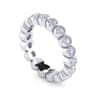 Eternity Band Wedding Ring in 14k White Gold with Round Natural Diamond at Gabriel & Co.