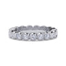 Eternity Band Wedding Ring in 14k White Gold with Round Natural Diamond at Gabriel & Co.