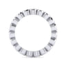 Eternity Band Wedding Ring in 14k White Gold with Round Natural Diamond at Gabriel & Co.