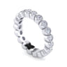 Eternity Band Wedding Ring in 14k White Gold with Round Natural Diamond at Gabriel & Co.