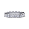 Eternity Band Wedding Ring in 14k White Gold with Round Natural Diamond at Gabriel & Co.
