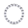Eternity Band Wedding Ring in 14k White Gold with Round Natural Diamond at Gabriel & Co.