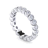 Eternity Band Wedding Ring in 14k White Gold with Round Natural Diamond at Gabriel & Co.