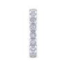 Eternity Band Wedding Ring in 14k White Gold with Round Natural Diamond at Gabriel & Co.