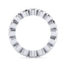 Eternity Band Wedding Ring in 14k White Gold with Round Natural Diamond at Gabriel & Co.