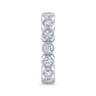 Eternity Band Wedding Ring in 14k White Gold with Round Natural Diamond at Gabriel & Co.
