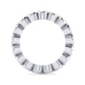Eternity Band Wedding Ring in 14k White Gold with Round Natural Diamond at Gabriel & Co.