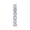 Eternity Band Wedding Ring in 14k White Gold with Round Natural Diamond at Gabriel & Co.