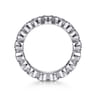 Eternity Band Wedding Ring in 14k White Gold with Round Natural Diamond at Gabriel & Co.