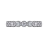 Eternity Band Wedding Ring in 14k White Gold with Round Natural Diamond at Gabriel & Co.