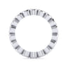Eternity Band Wedding Ring in 14k White Gold with Round Natural Diamond at Gabriel & Co.