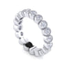 Eternity Band Wedding Ring in 14k White Gold with Round Natural Diamond at Gabriel & Co.