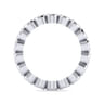 Eternity Band Wedding Ring in 14k White Gold with Round Natural Diamond at Gabriel & Co.