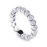 Eternity Band Wedding Ring in 14k White Gold with Round Natural Diamond at Gabriel & Co.