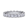 Eternity Band Wedding Ring in 14k White Gold with Round Natural Diamond at Gabriel & Co.