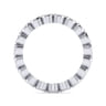 Eternity Band Wedding Ring in 14k White Gold with Round Natural Diamond at Gabriel & Co.