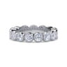 Eternity Band Wedding Ring in 14k White Gold with Round Natural Diamond at Gabriel & Co.