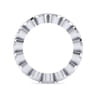 Eternity Band Wedding Ring in 14k White Gold with Round Natural Diamond at Gabriel & Co.
