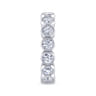 Eternity Band Wedding Ring in 14k White Gold with Round Natural Diamond at Gabriel & Co.