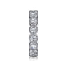 Eternity Band Wedding Ring in 14k White Gold with Round Natural Diamond at Gabriel & Co.