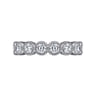 Eternity Band Wedding Ring in 14k White Gold with Round Natural Diamond at Gabriel & Co.
