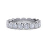 Eternity Band Wedding Ring in 14k White Gold with Round Natural Diamond at Gabriel & Co.