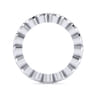 Eternity Band Wedding Ring in 14k White Gold with Round Natural Diamond at Gabriel & Co.
