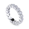 Eternity Band Wedding Ring in 14k White Gold with Round Natural Diamond at Gabriel & Co.