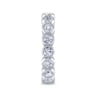Eternity Band Wedding Ring in 14k White Gold with Round Natural Diamond at Gabriel & Co.