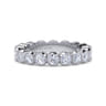 Eternity Band Wedding Ring in 14k White Gold with Round Natural Diamond at Gabriel & Co.