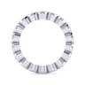 Eternity Band Wedding Ring in 14k White Gold with Round Natural Diamond at Gabriel & Co.