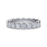 Eternity Band Wedding Ring in 14k White Gold with Round Natural Diamond at Gabriel & Co.