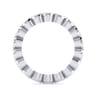 Eternity Band Wedding Ring in 14k White Gold with Round Natural Diamond at Gabriel & Co.
