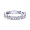 Eternity Band Wedding Ring in 14k White Gold with Round Natural Diamond at Gabriel & Co.