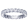 Eternity Band Wedding Ring in 14k White Gold with Round Natural Diamond at Gabriel & Co.