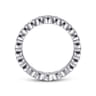 Eternity Band Wedding Ring in 14k White Gold with Round Natural Diamond at Gabriel & Co.