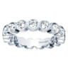 Eternity Band Wedding Ring in 14k White Gold with Round Natural Diamond at Gabriel & Co.